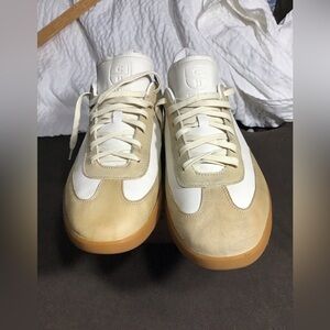 COLE HAAN Men’s Grandpro Turf Sneaker Size 13 M Ivory Tumbled Stone Suede C29161